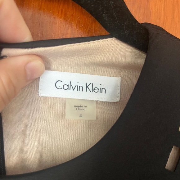 Calvin Klein Black Cutout Midi Dress BRAND NEW - Picture 2 of 6